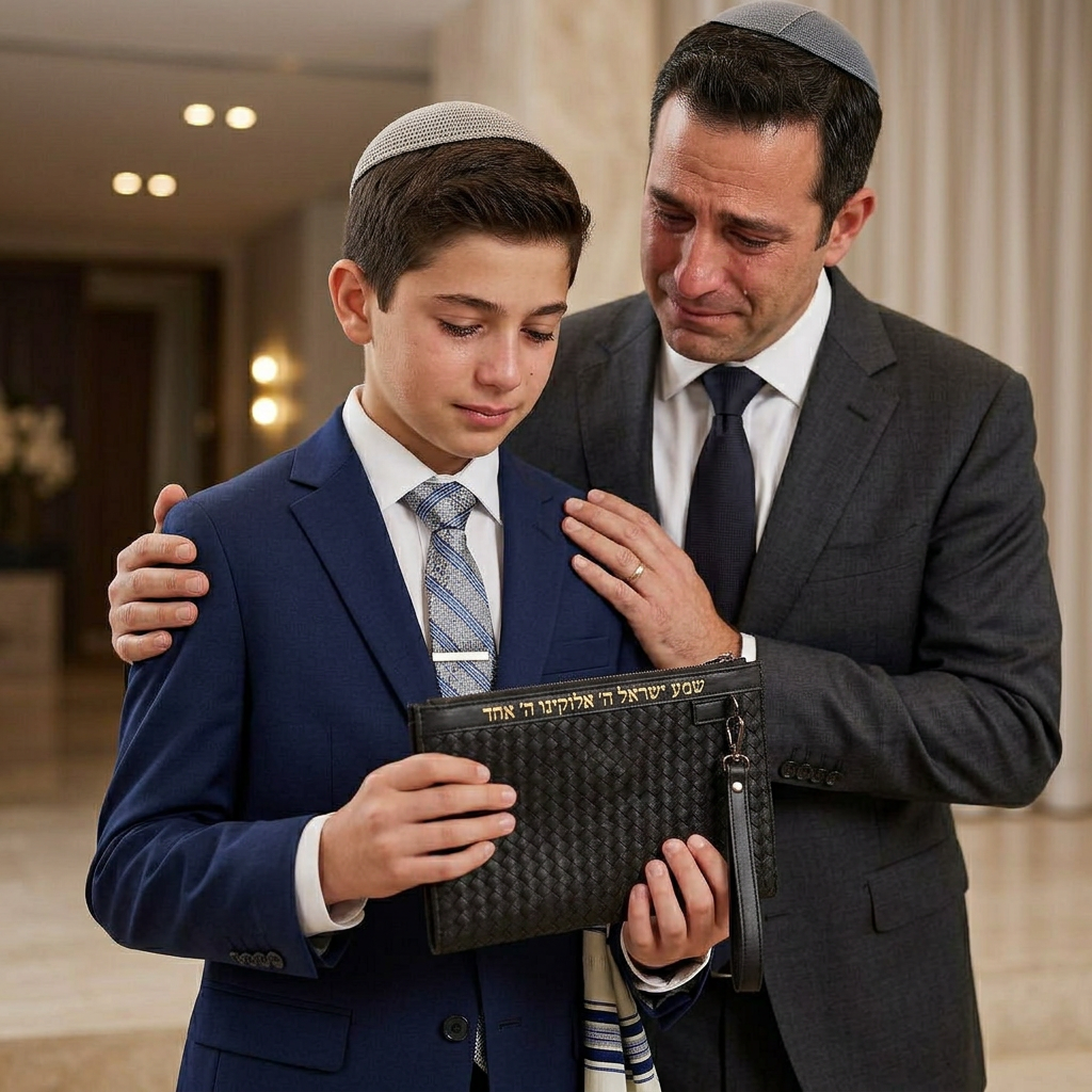 אב ובן עם תיק
